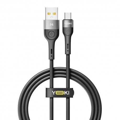 Кабель YOKI EXTRA YK-EX11 USB to Micro-USB 3A (1.2m) Black