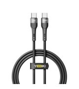 Кабель YOKI EXTRA YK-EX11 Type-C to Type-C 60W (1.2m) Black