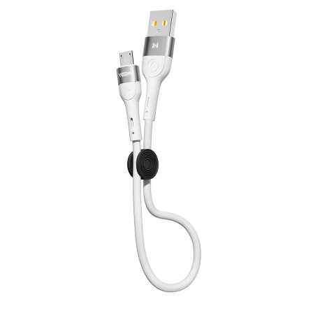 Кабель YOKI EXTRA YK-EX11 USB to Micro-USB 3A (0.25m) White