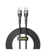 Кабель YOKI EXTRA YK-EX11 Type-C to Type-C 60W (2m) Black