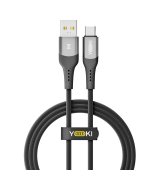 Кабель YOKI SOLID YK-SO15 USB to Type-C 3A (1.2m) Black