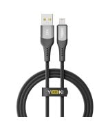 Кабель YOKI SOLID YK-SO15 USB to Lightning 2.4A (1.2m) Black