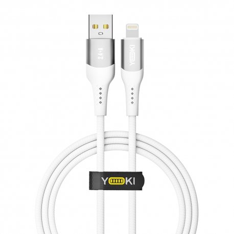 Кабель YOKI SOLID YK-SO15 USB to Lightning 2.4A (1.2m) White