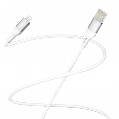 Кабель YOKI SOLID YK-SO15 USB to Lightning 2.4A (1.2m) White