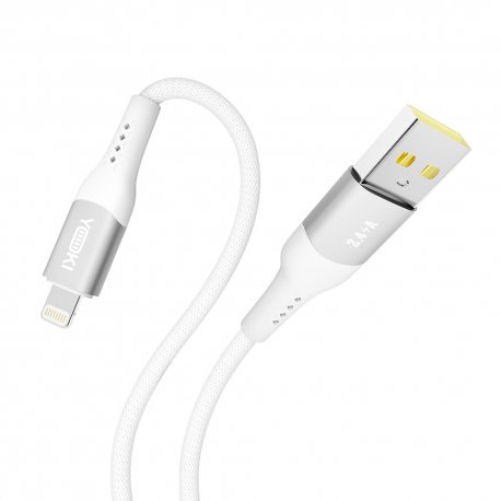 Кабель YOKI SOLID YK-SO15 USB to Lightning 2.4A (1.2m) White