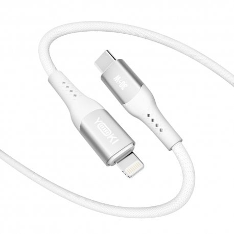Кабель YOKI SOLID YK-SO15 Type-C to Lightning 30W (1.2m) White