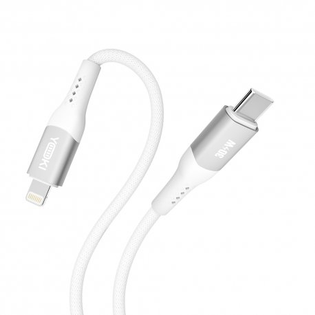 Кабель YOKI SOLID YK-SO15 Type-C to Lightning 30W (1.2m) White