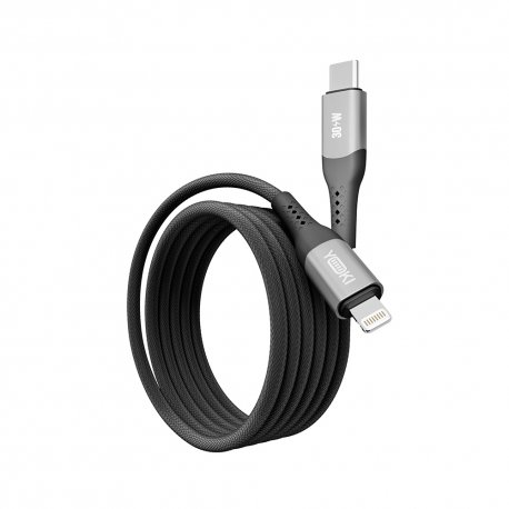 Кабель YOKI SOLID YK-SO15 Type-C to Lightning 30W (1.2m) Black