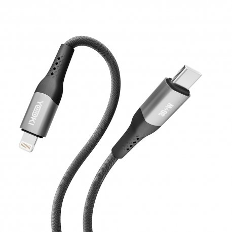 Кабель YOKI SOLID YK-SO15 Type-C to Lightning 30W (1.2m) Black