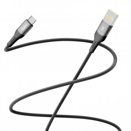 Кабель YOKI SOLID YK-SO15 USB to Type-C 3A (2m) Black