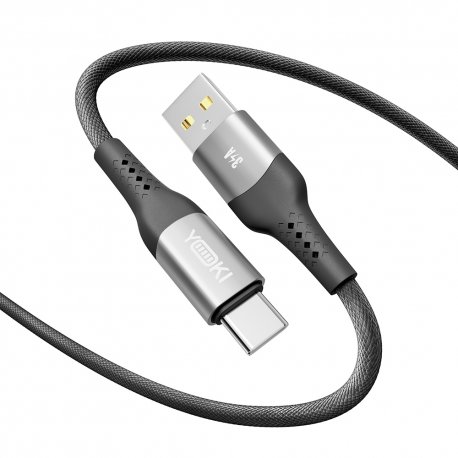 Кабель YOKI SOLID YK-SO15 USB to Type-C 3A (2m) Black