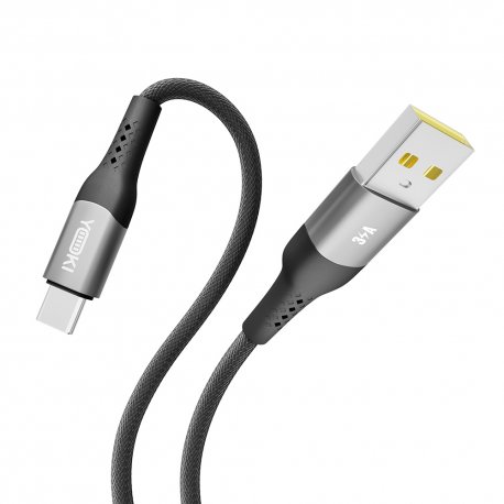 Кабель YOKI SOLID YK-SO15 USB to Type-C 3A (2m) Black
