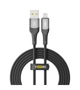 Кабель YOKI SOLID YK-SO15 USB to Lightning 2.4A (2m) Black