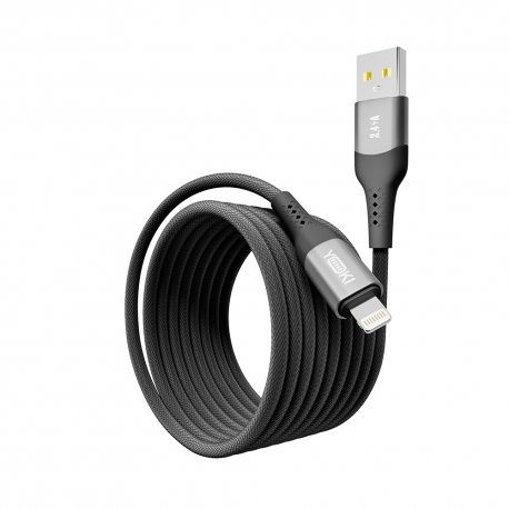 Кабель YOKI SOLID YK-SO15 USB to Lightning 2.4A (2m) Black