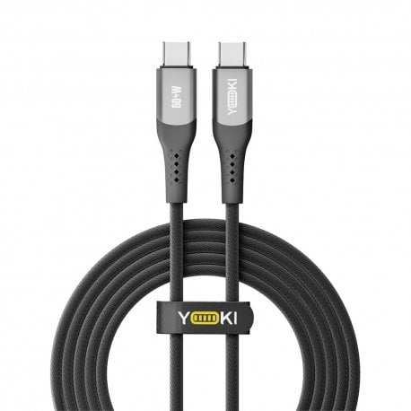 Кабель YOKI SOLID YK-SO15 Type-C to Type-C 60W (2m) Black