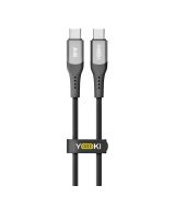 Кабель YOKI SOLID YK-SO15 Type-C to Type-C 60W (0.25m) Black
