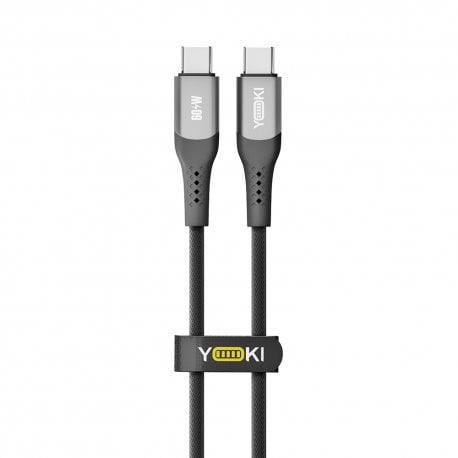 Кабель YOKI SOLID YK-SO15 Type-C to Type-C 60W (0.25m) Black