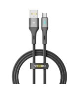 Кабель YOKI LED YK-LE17 USB to Micro USB 3A (1.2m) Black