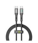 Кабель YOKI LED YK-LE17 Type-C to Type-C 60W (1.2m) Black