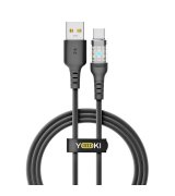 Кабель YOKI CYBER YK-CY23 USB to Type-C 3A (1.2m) Black
