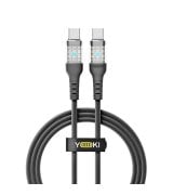 Кабель YOKI CYBER YK-CY23 Type-C to Type-C 60W (1.2m) Black
