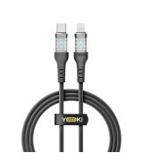 Кабель YOKI CYBER YK-CY23 Type-C to Lightning 30W (1.2m) Black