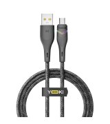 Кабель YOKI RGB YK-RG24 USB to Micro USB 3A (1.2m) Black