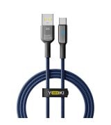 Кабель YOKI SMART YK-SM31 USB to Type-C 3A (1.2m) Dark Blue