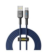 Кабель YOKI SMART YK-SM31 USB to Type-C 3A (2m) Black/Blue
