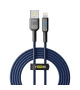 Кабель YOKI SMART YK-SM31 USB to Lightning 2.4A (2m) Black/Blue