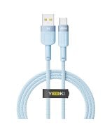 Кабель YOKI STYLE YK-ST41 USB to Type-C 3A (1.2m) Blue