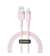 Кабель YOKI STYLE YK-ST41 USB to Lightning 2.4A (1.2m) Pink