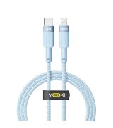 Кабель YOKI STYLE YK-ST41 Type-C to Lightning 2.4A (1.2m) Blue