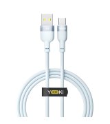 Кабель YOKI SILICONE YK-SI50 USB to Type-C 3A (1.2m) Blue