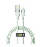 Кабель YOKI SILICONE YK-SI50 USB to Lightning 2.4A (1.2m) Green