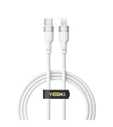 Кабель YOKI SILICONE YK-SI50 Type-C to Lightning 30W (1.2m) White