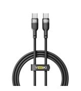 Кабель YOKI SILICONE YK-SI50 Type-C to Type-C 60W (1.2m) Black