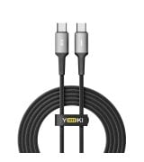 Кабель YOKI POWER YK-PO70 Type-C to Type-C 100W (2m) Black