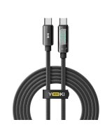 Кабель YOKI DISPLAY YK-DI88 Type-C to Type-C 100W (2m) Black