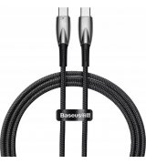 Кабель Baseus Glimmer Series Fast Charging Type-C to Type-C 100W 1m Black (CADH000701)