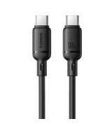 Кабель Baseus Silky Series Fast Charging Type-C to Type-C 100W 1m Black (P10377704113-00)