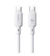 Кабель Baseus Silky Series Fast Charging Type-C to Type-C 100W 2m White (P10377704213-01)