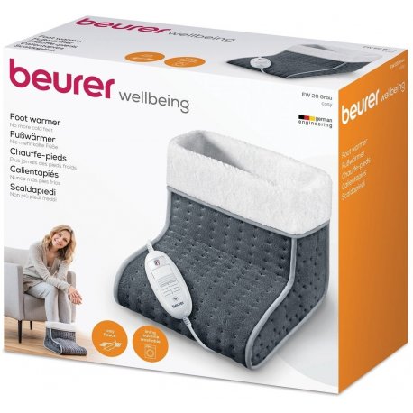 Электрогрелка Beurer для ног 32х26х26см 100Вт White-Grey (FW_20_GREY)