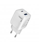 Сетевое зарядное устройство YOKI PowerGaN YK-GaN35PACB PD&QC 35W (Type-C+USB) White