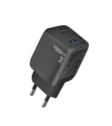 Сетевое зарядное устройство YOKI PowerGaN YK-GaN35PACB PD&QC 35W (Type-C+USB) Black