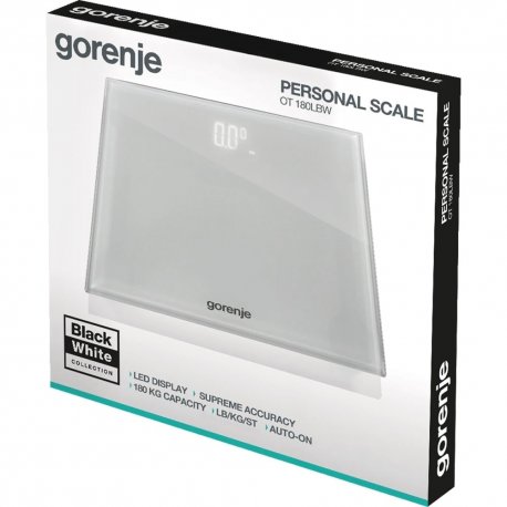 Ваги підлогові Gorenje 180кг White (OT180LBW)