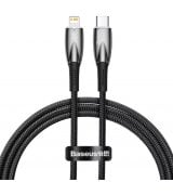 Кабель Baseus Glimmer Series Fast Charging Type-C to Lightning 20W 1m Black (CADH000001)