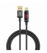 Кабель YOKI SM33 SMART PULSE USB to Type-C 3A (1.2m) Black