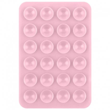 Тримач-присоска двостороння для телефону Double Side Silicone 80*55 мм Blush