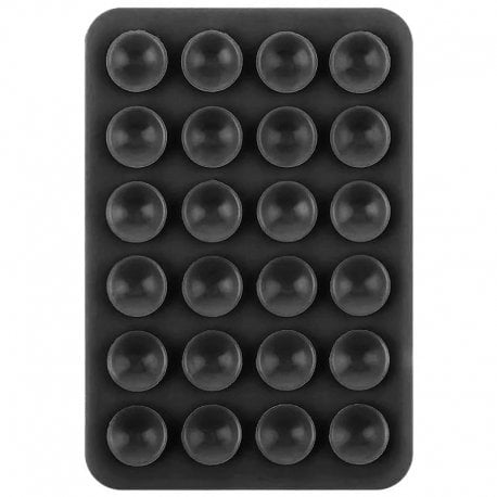 Тримач-присоска двостороння для телефону Double Side Silicone 80*55 мм Black